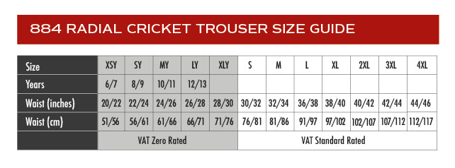 CHADWICK RADIAL CRICKET TROUSER - ADULTS