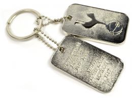 FOOTBALL CLUB DOG TAGS KEYRING