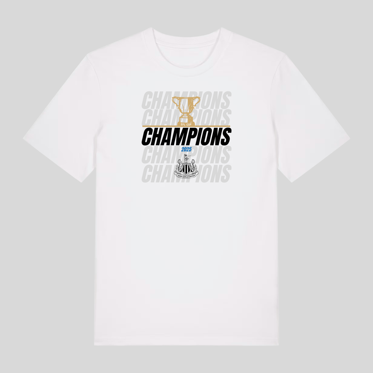 Newcastle Toon Army League Cup Champions 2025 T-Shirt - Adults