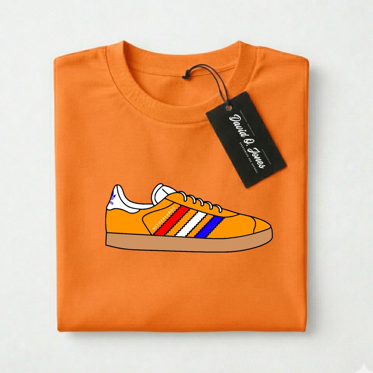 Gazelle Netherlands Football T Shirt Holland Casual Trainer Tee - Adults
