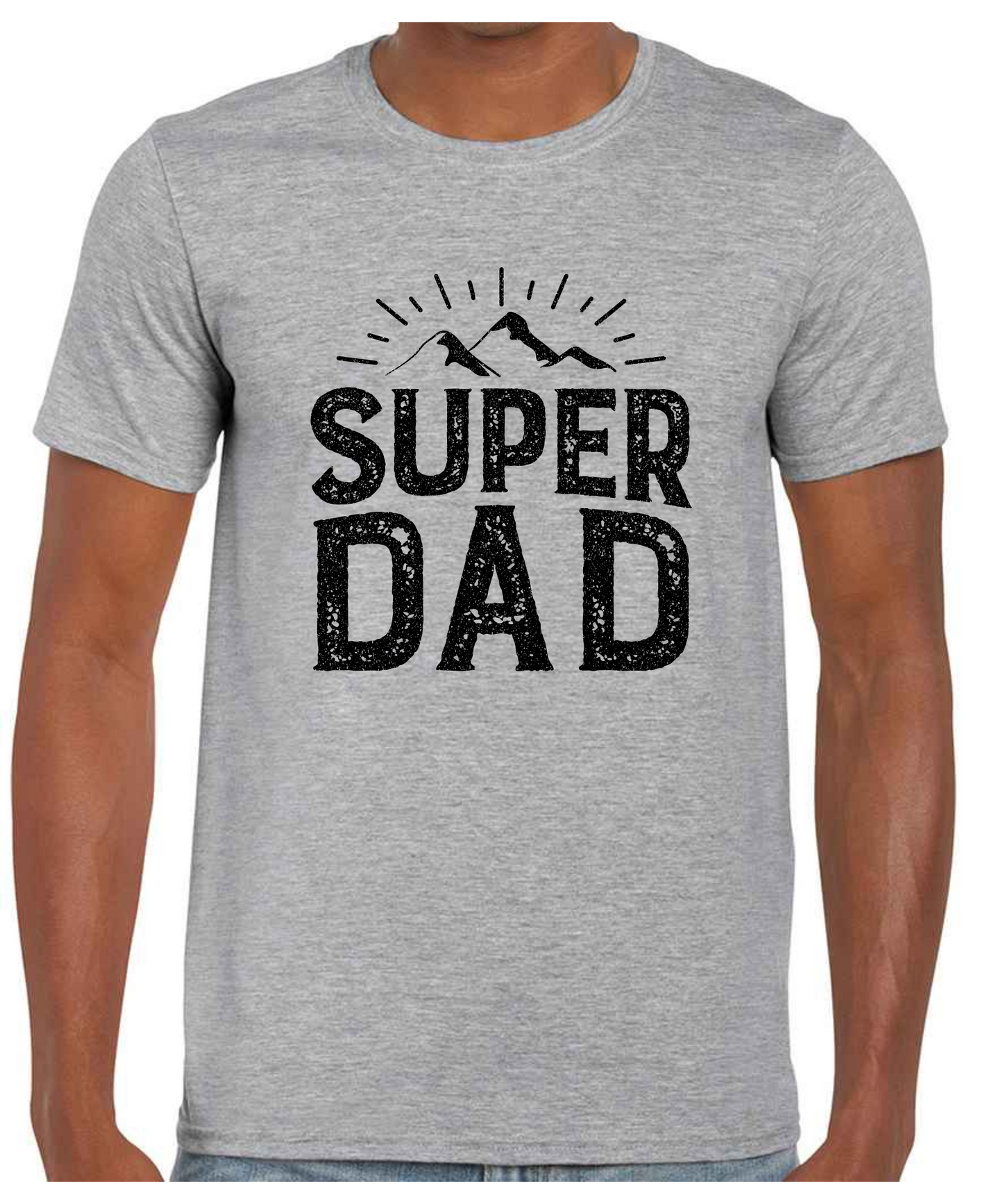 Super Dad - T Shirt (White/Black/Grey)