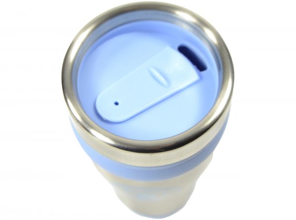 MAN CITY EXECUTIVE HANDLELESS METALLIC TRAVEL MUG