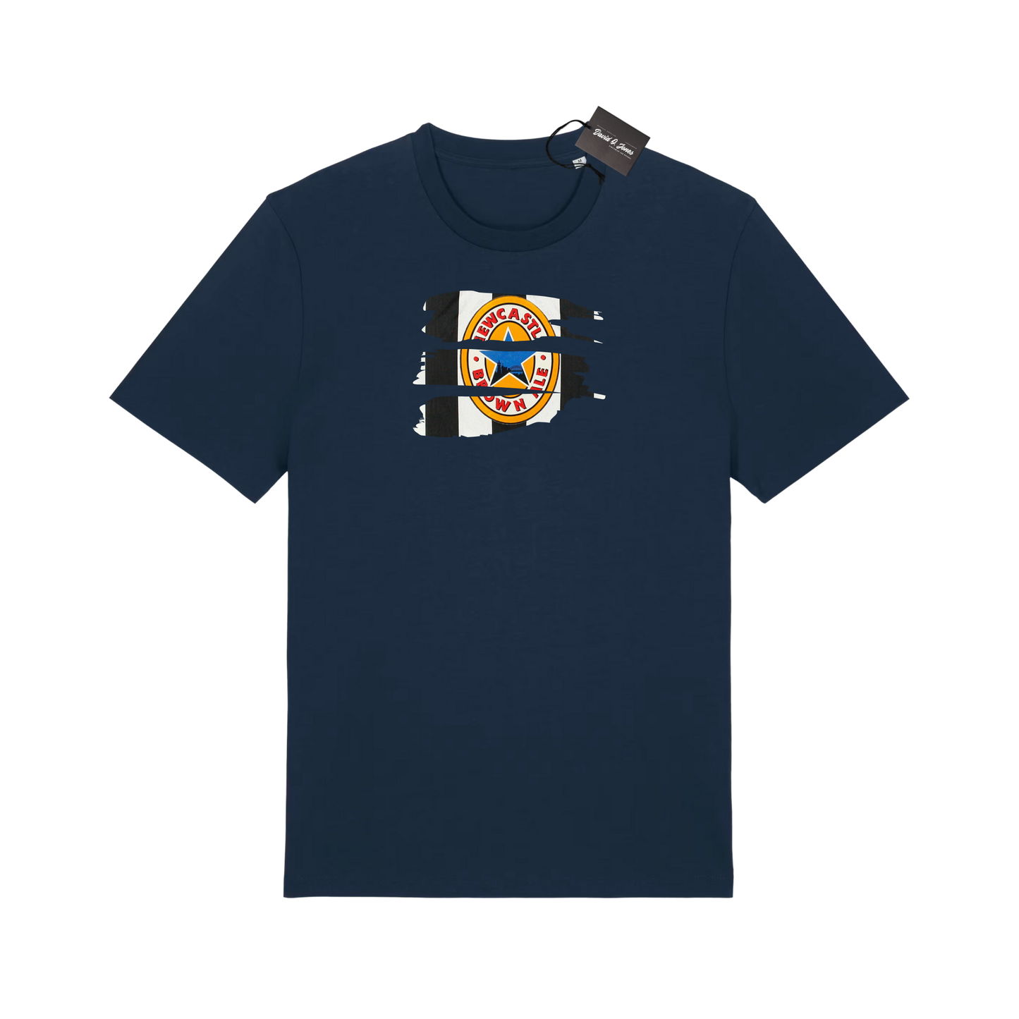 Retro Football Kit T-shirt - Newcastle Classic Retro 90s - Adults