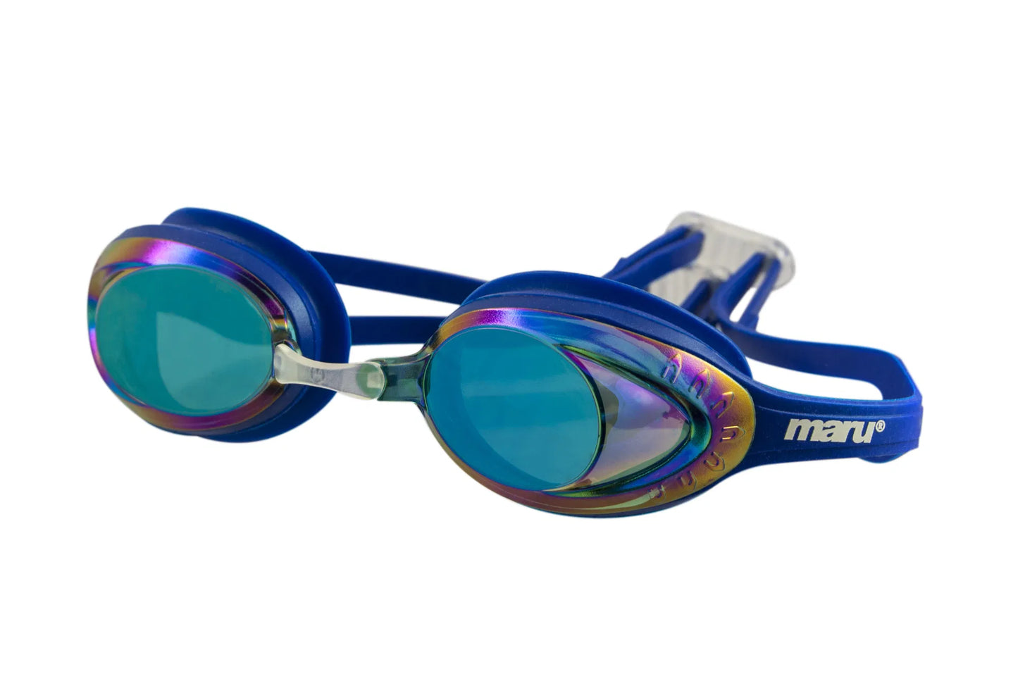 Maru Swimming Sonic Mirror Anti-Fog Goggle - Blue/Purple/Blue