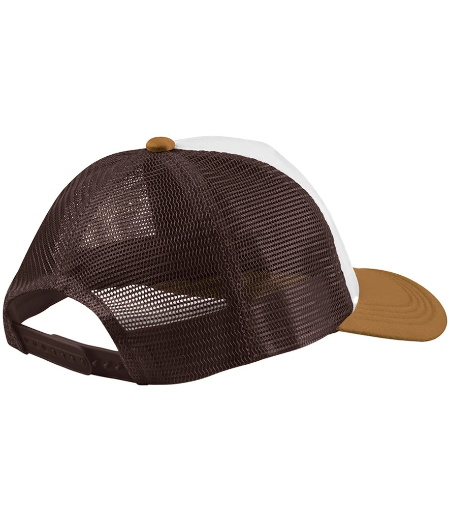 Beechfield Retro 5 Panel Trucker Cap - Chocolate