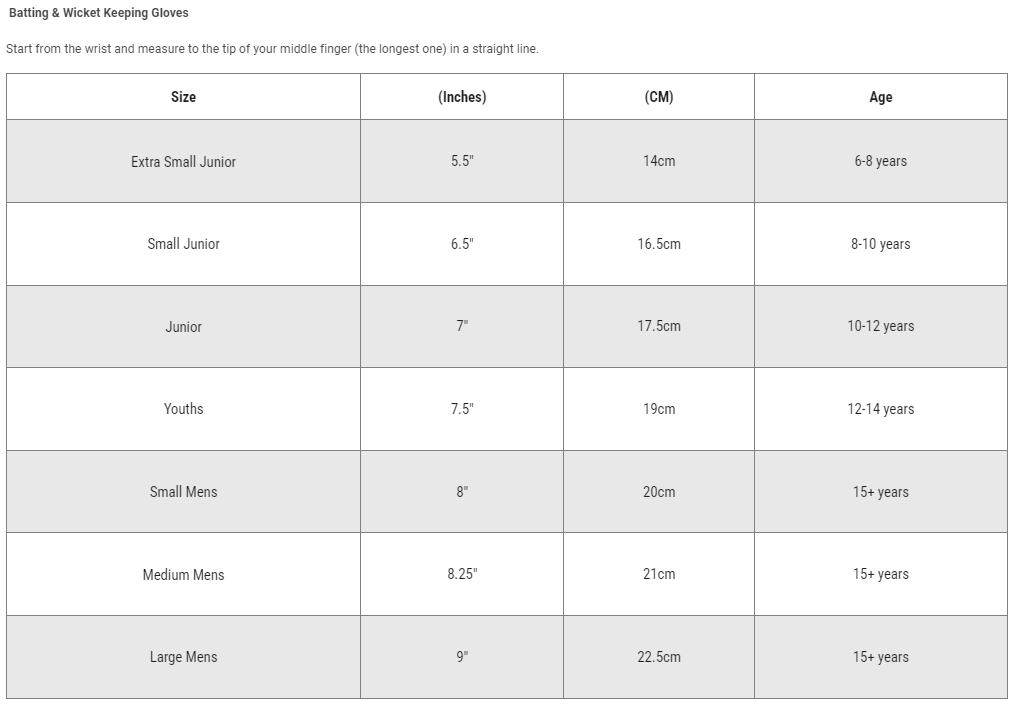Gray Nicolls Cricket Batting Inner Gloves Pro Fingerless