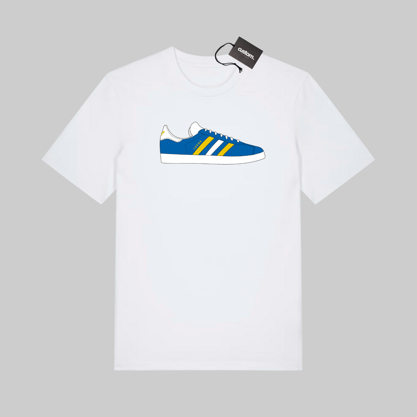 Gazelle Football Leeds T Shirt Casual Trainer Tee - Adults