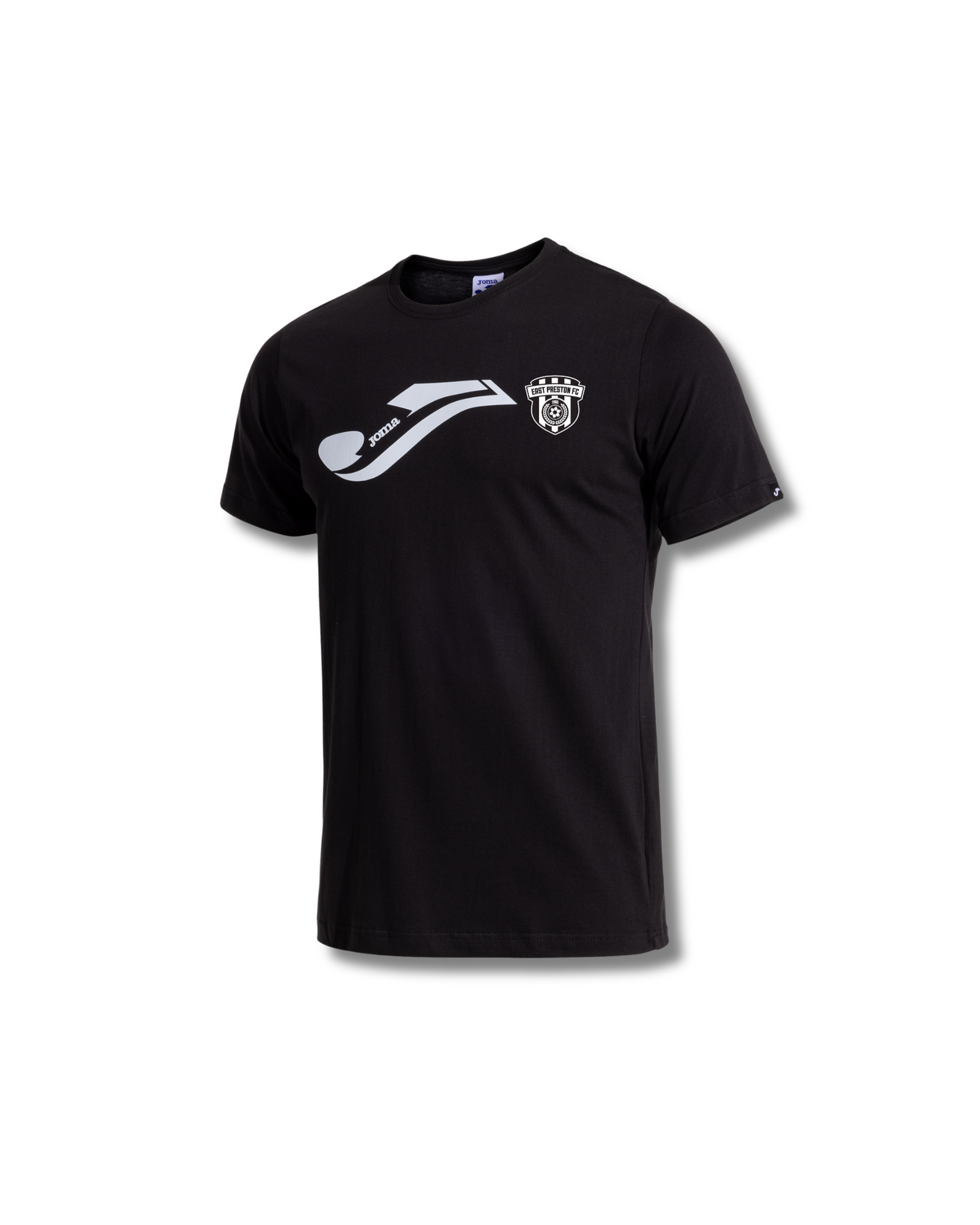 East Preston Youth FC Supporters T-Shirt – Joma Combi Street Cotton (Black, Adults Only)