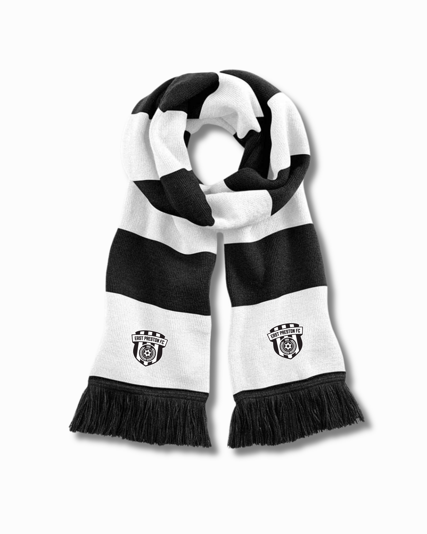 East Preston Youth FC Stadium Scarf – Black/White