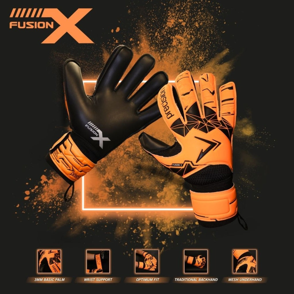 Precision Adult Fusion X Flat Cut Essential GK Gloves