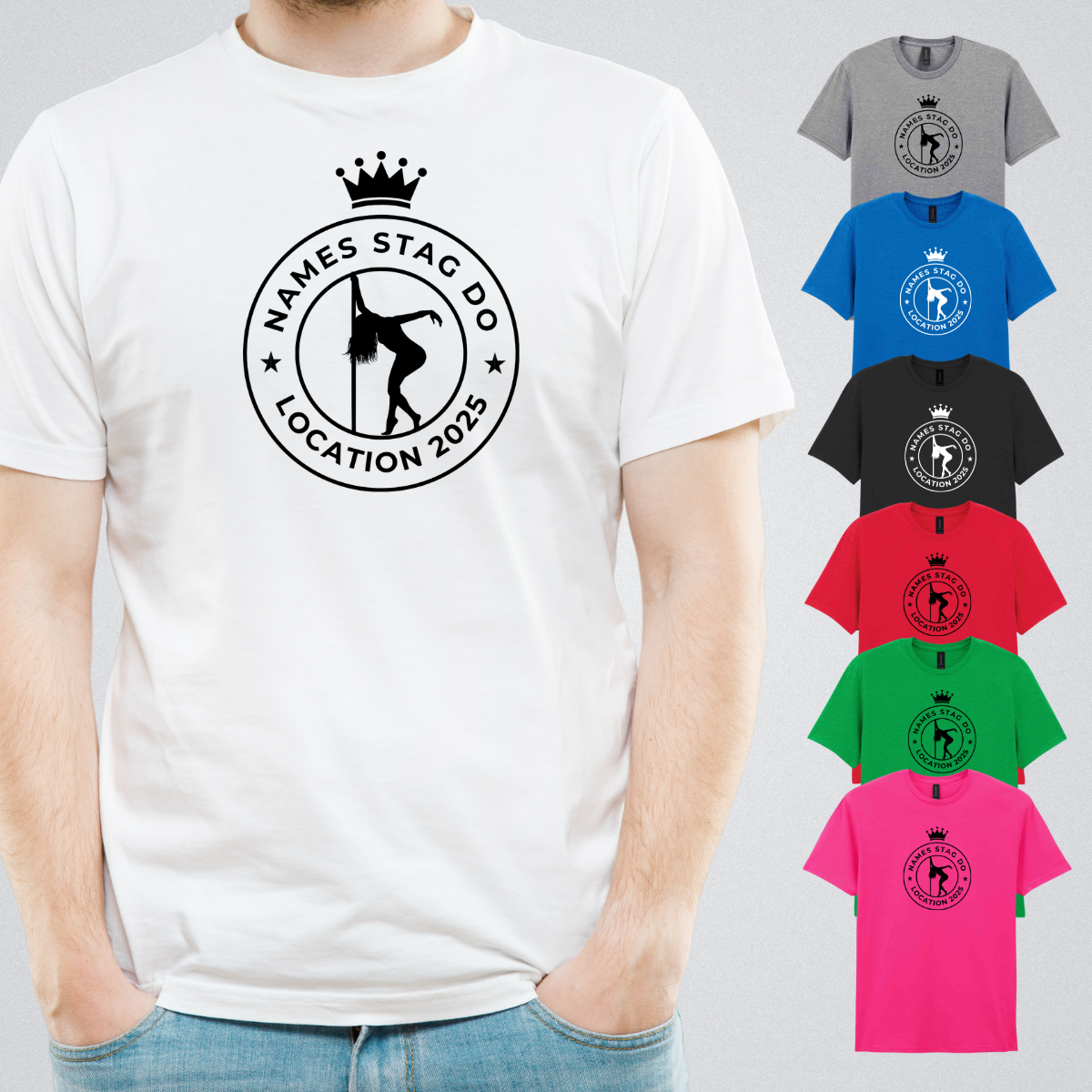 Custom Stag Do T-Shirts – Stripper FC Design