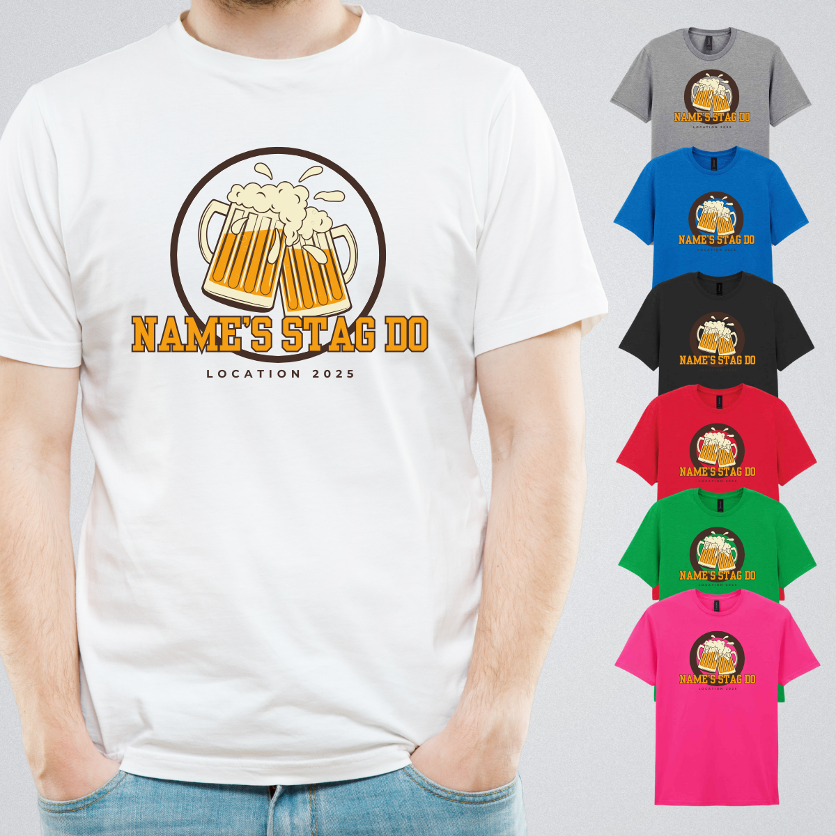 Custom Stag Do T-Shirts – Beers Design