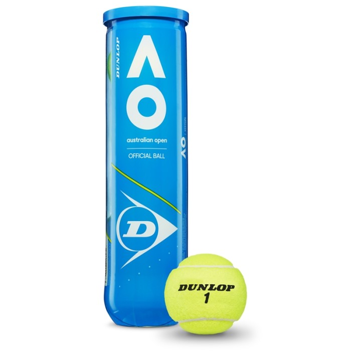 DUNLOP AUSTRALIAN OPEN TENNIS BALLS (4 Ball Tube)