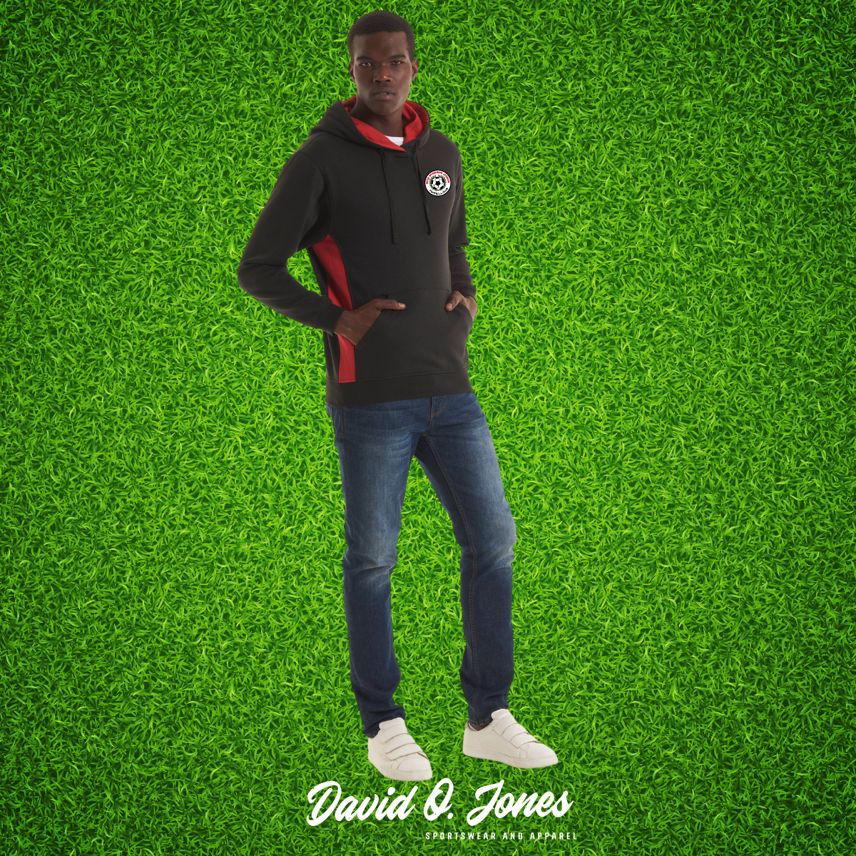 Wick Dynamos // Diamonds Supporters Two Tone Hooded Sweatshirt