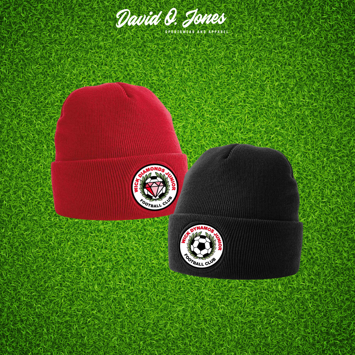Wick Dynamos // Diamonds Patch Beanie - One size.
