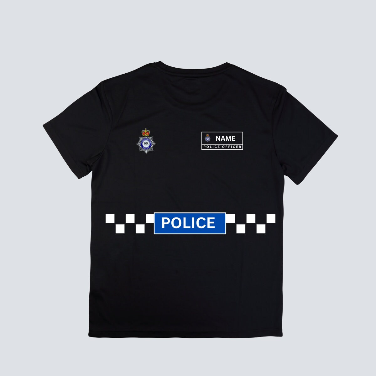 Kids Custom Fancy Dress Police Shirt Officer Costume