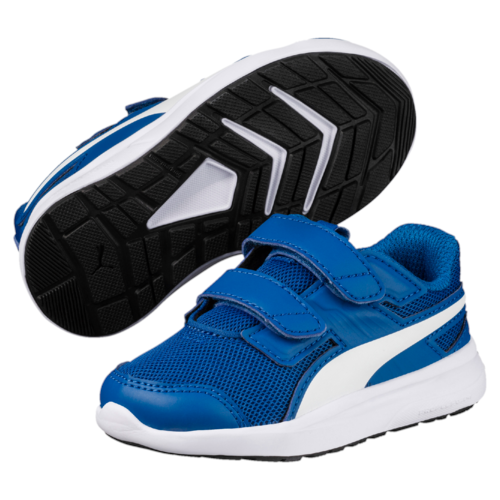 Puma escaper mesh Infant running shoes velcro boys blue girls