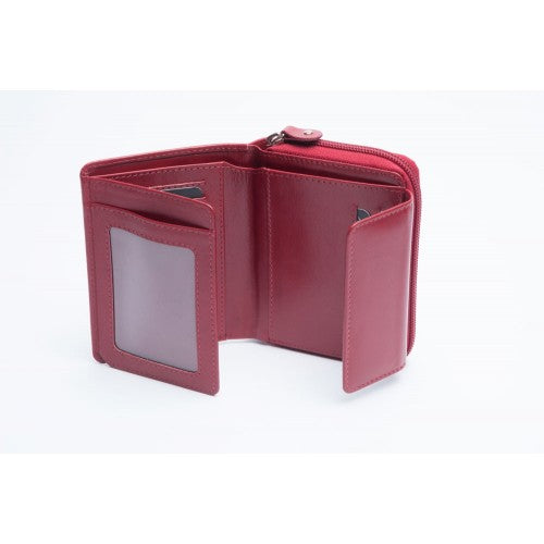 Charles Smith Leather Multi Compartment Purse Berry (603273)