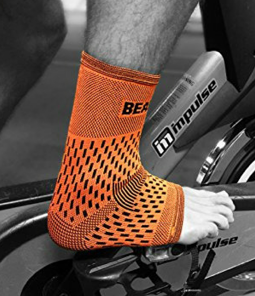 BAMBOO ANKLE COMPRESSION SUPPORT SLEEVE FOR ACHILLES TENDON & ANKLE SPRAINS - BAMBOO