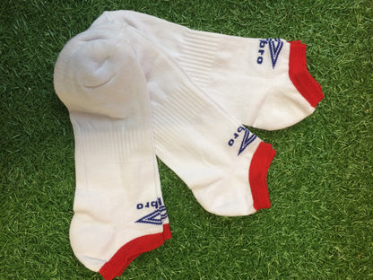 Umbro 3 Pack White Trainer Liner Socks