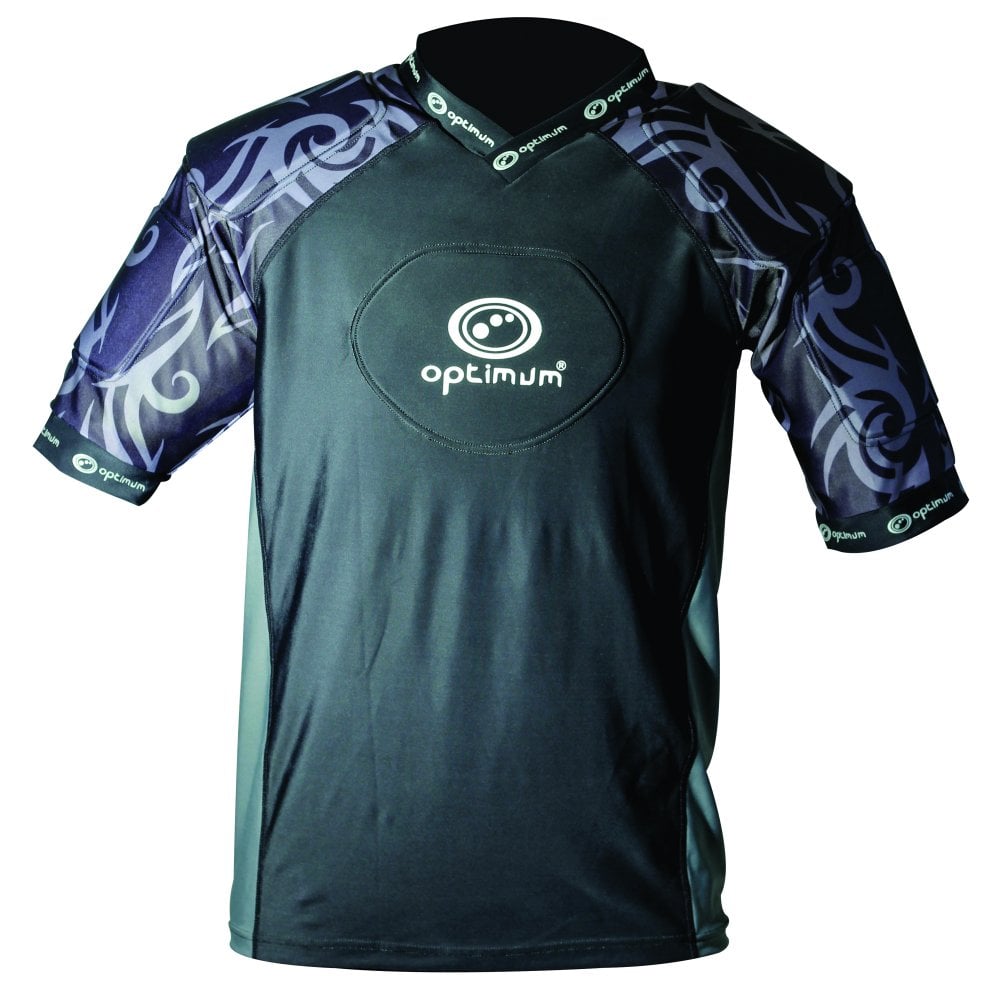 Optimum Razor Rugby protective top black silver