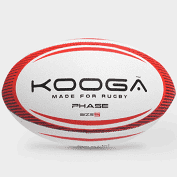 Kooga Red and White Rugby Ball 'Made For Rugby'