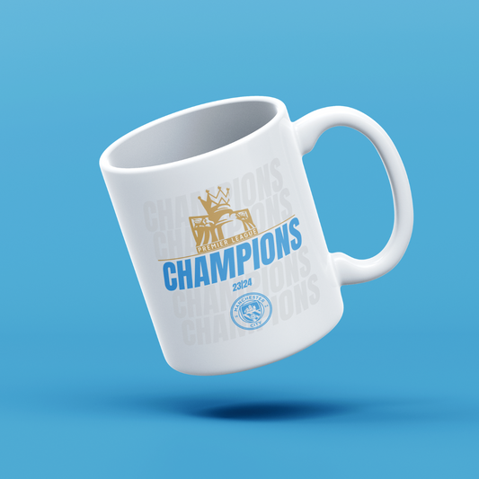 Man City Premier League Champions Ceramic Mug 23/24