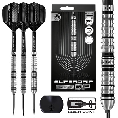 Harrows Supergrip QP Tapered 90% Quick Point Darts Set