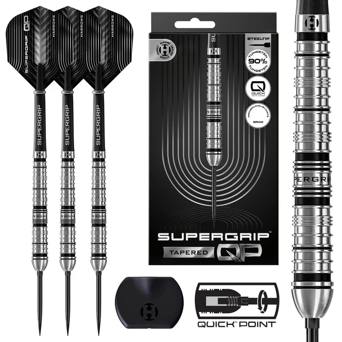 Harrows Supergrip QP Tapered 90% Quick Point Darts Set