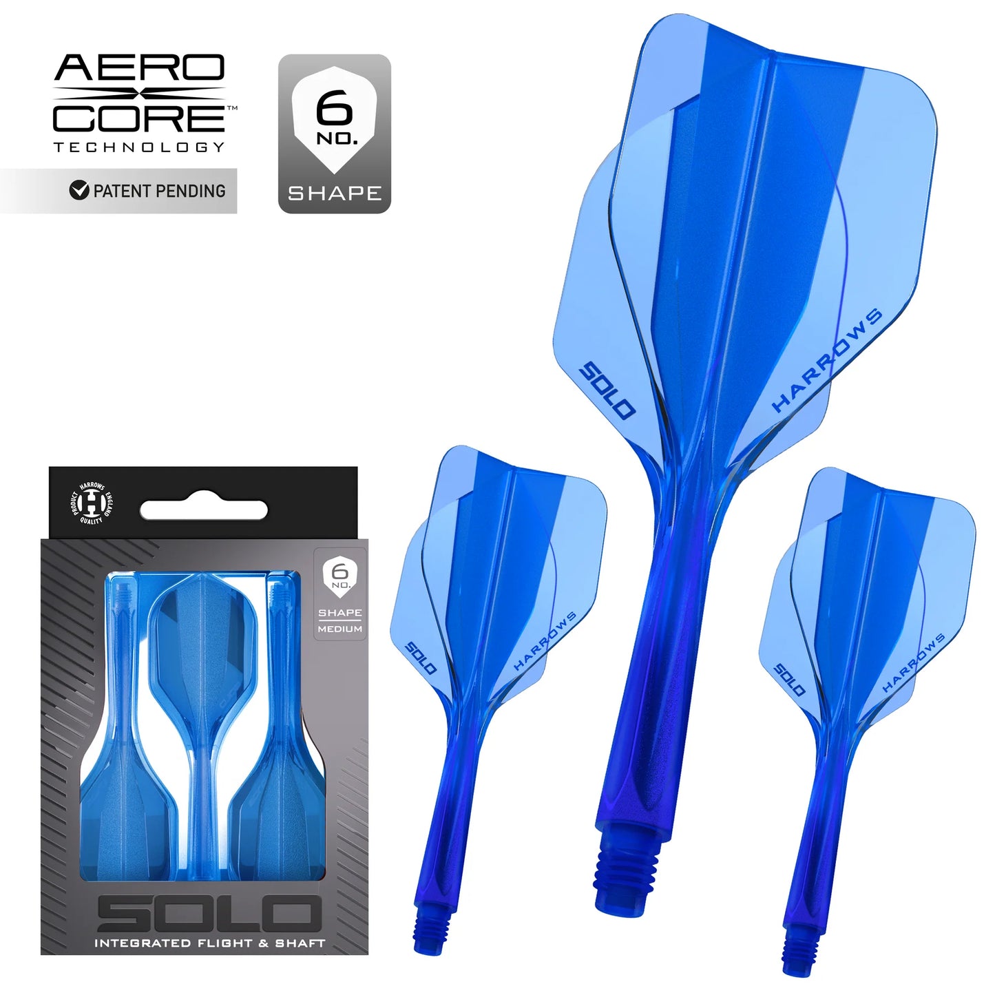 Solo: Integrated Flight and Shaft - Blue - Short