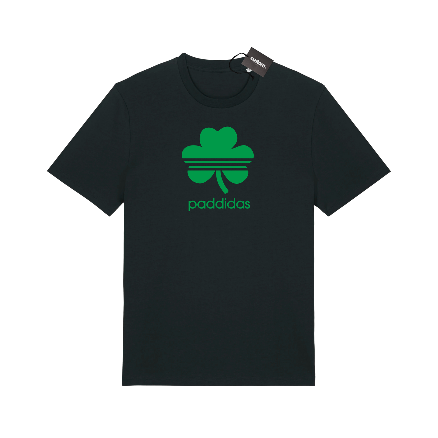 St Patrick's Day Funny "Paddidas" Irish Paddys Day Fancy Dress T-Shirt - Adults