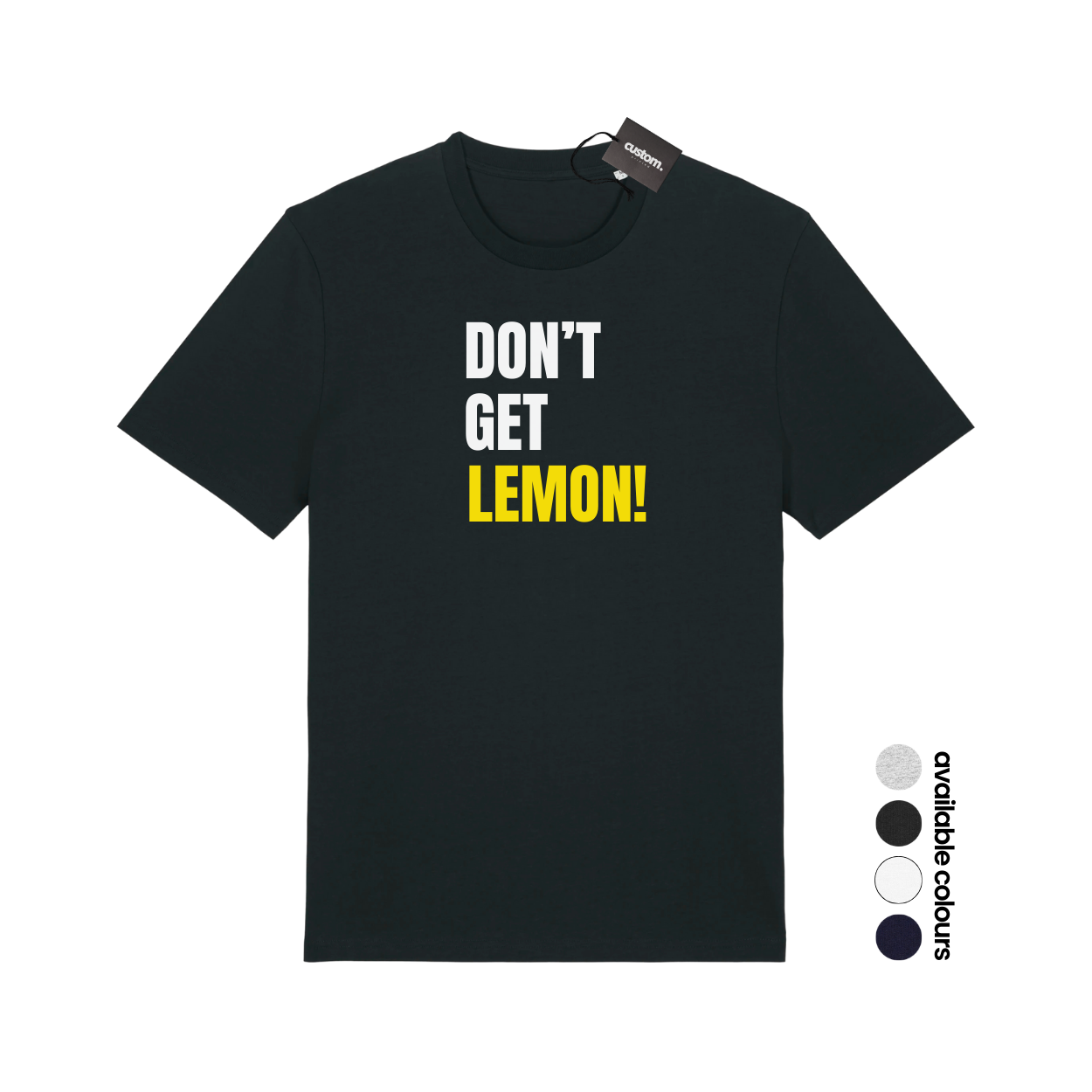 Don't Get Lemon Funny Football Factory Fancy Dress T-shirt - Adults