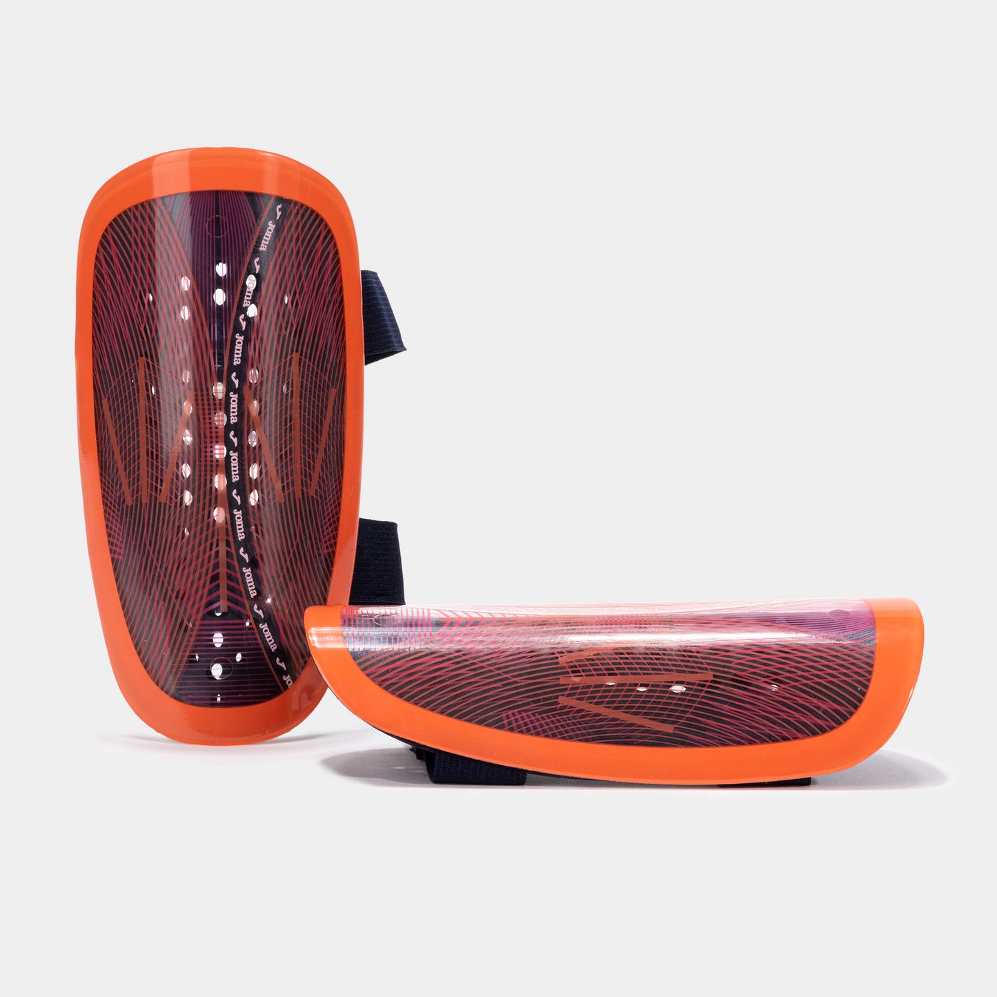 Joma ATTACK Shin Guards FLUOR PINK FLUOR CORAL