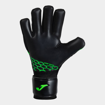 Joma GOALKEEPER GLOVES BRAVE BLACK FLUORESCENT GREEN
