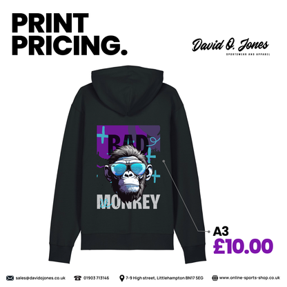 DTF Printing Service – Cost By Size - Pocket, A5, A4 & A3 Sizes | Aplication Included