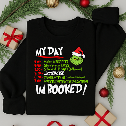 Funny Grinch Adult Christmas Jumper | Funny Festive Sweatshirt | Xmas Sweater Gift for Men & Women