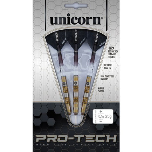 Unicorn PRO-TECH STYLE 6 STEEL TIP Darts Set - 90% TUNGSTEN