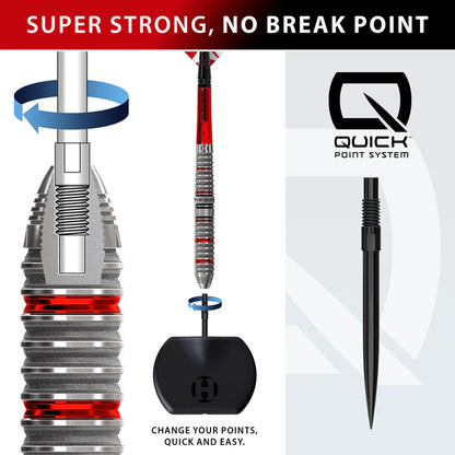 Harrows Damon Heta 90% Series 4 Quick Point Darts Set