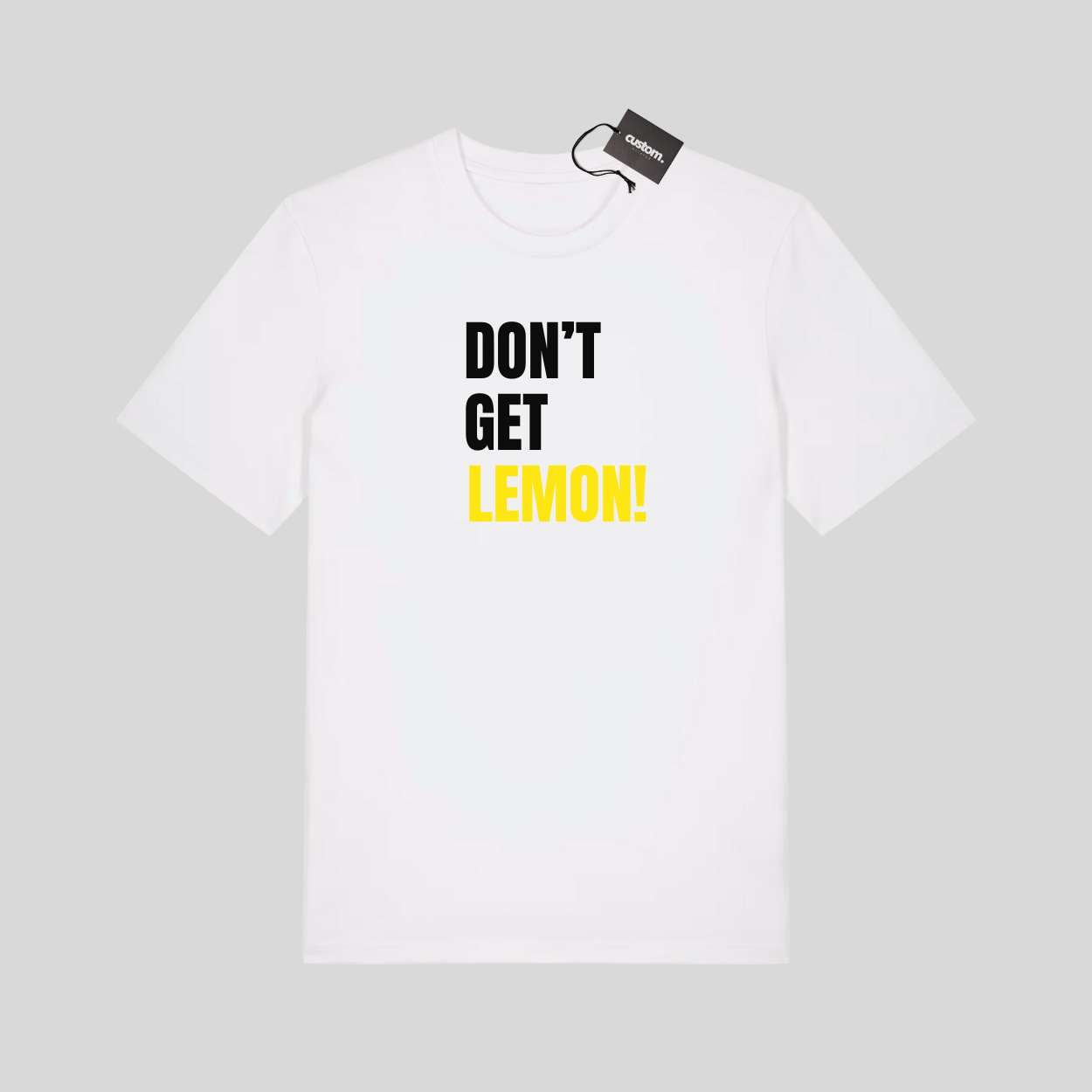 Don't Get Lemon Funny Football Factory Fancy Dress T-shirt - Adults