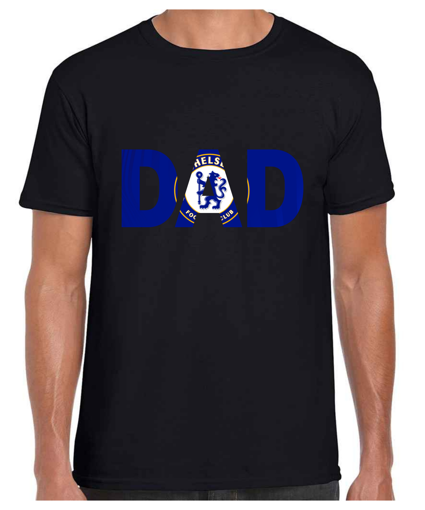 Chelsea - Dad T Shirt (White/Black/Grey)
