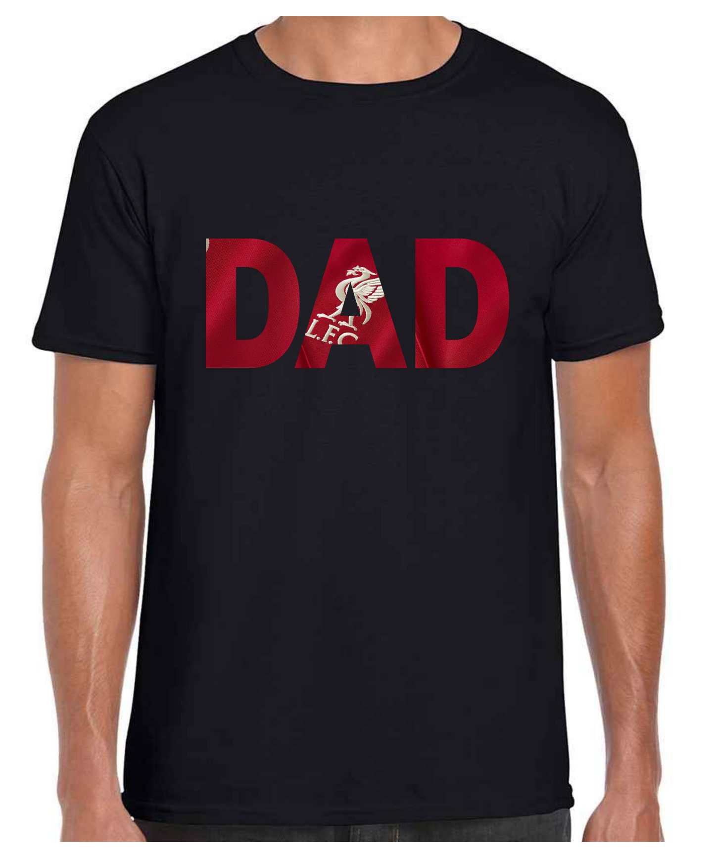 Liverpool - Dad T Shirt (White/Black/Grey)