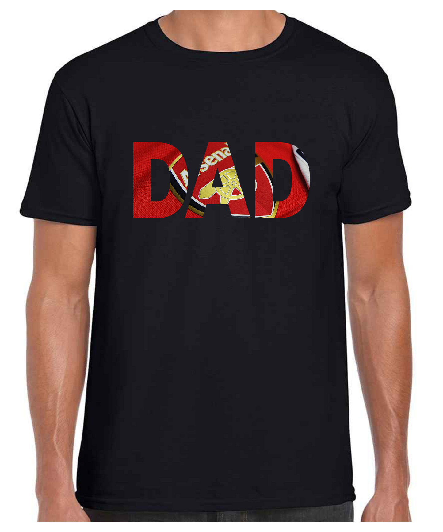 Arsenal - Dad T Shirt (White/Black/Grey)