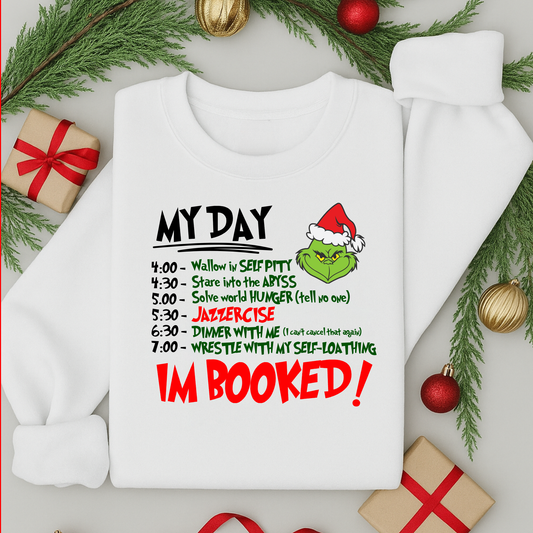Funny Grinch Adult Christmas Jumper | Funny Festive Sweatshirt | Xmas Sweater Gift for Men & Women