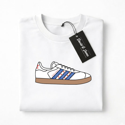 Gazelle England Football T Shirt Three Lions Casual Trainer Tee - Adults