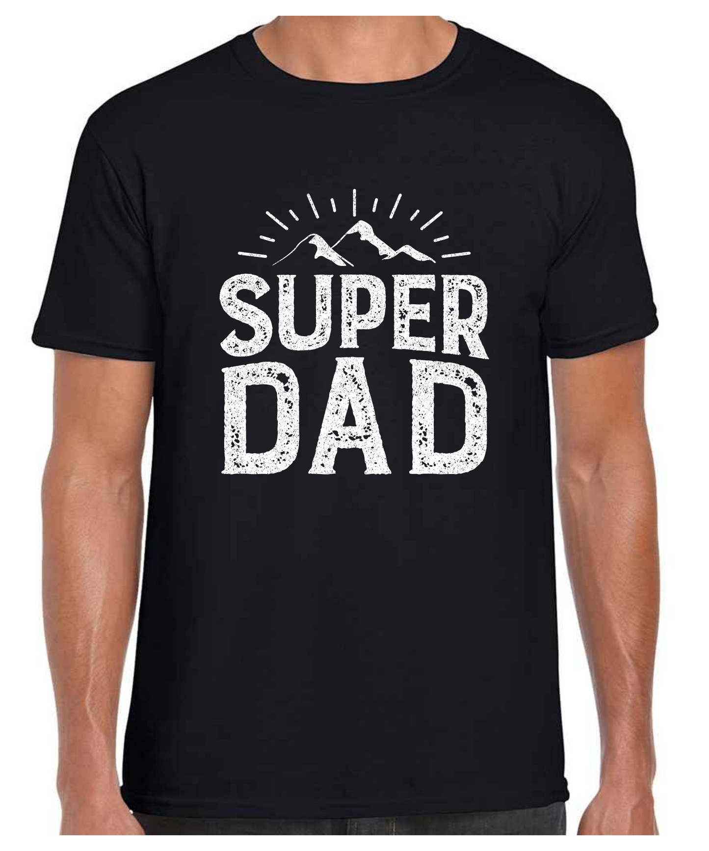 Super Dad -  T Shirt (White/Black/Grey)