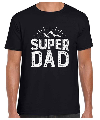 Super Dad -  T Shirt (White/Black/Grey)
