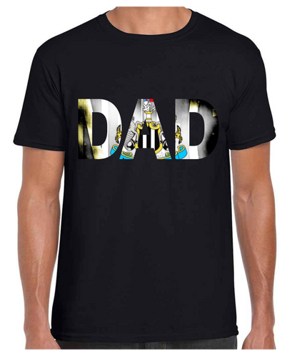 Newcastle - Dad T Shirt (White/Black/Grey)