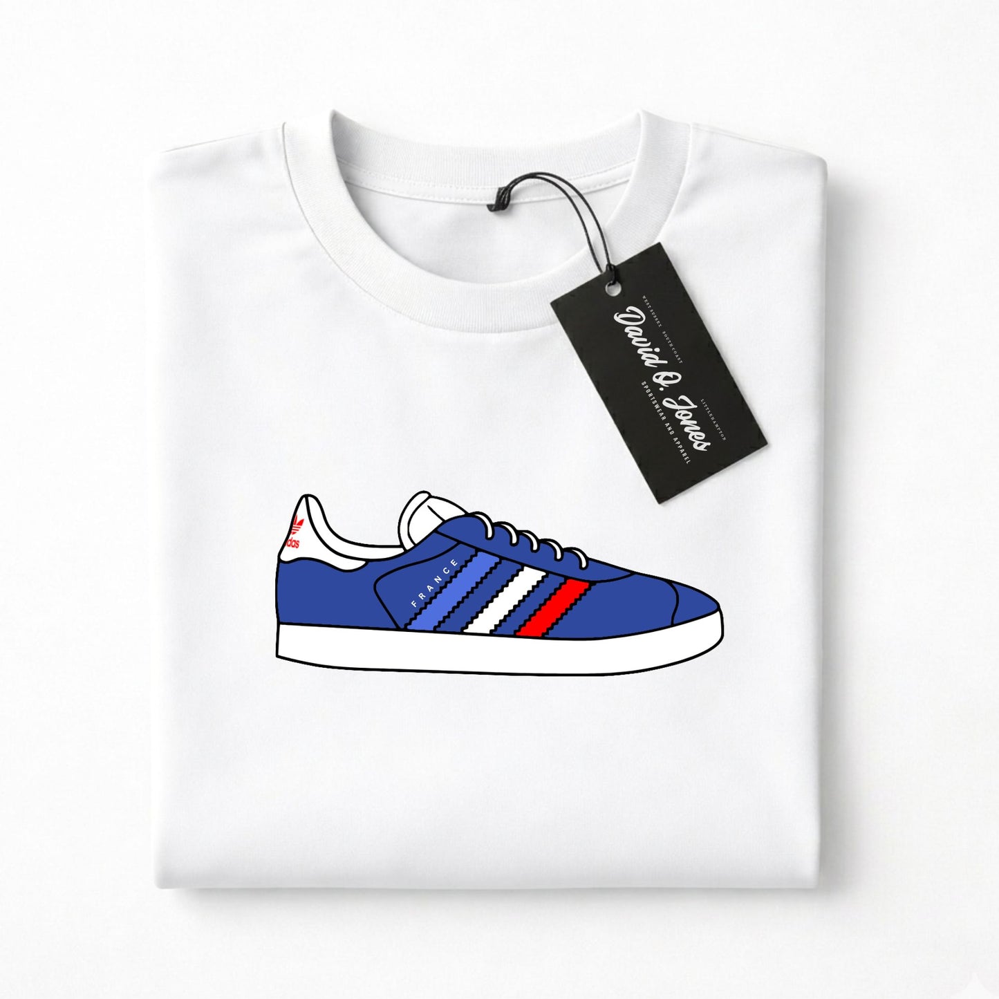 Gazelle France Football T Shirt Casual Trainer Tee - Adults