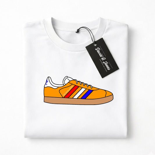 Gazelle Netherlands Football T Shirt Holland Casual Trainer Tee - Adults