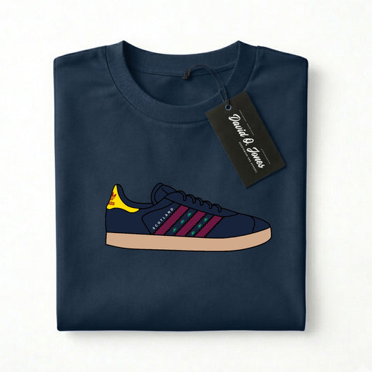 Gazelle Scotland Football T Shirt Casual Trainer Tee - Adults